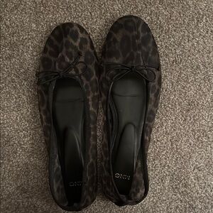 Mango Animal Print Flats